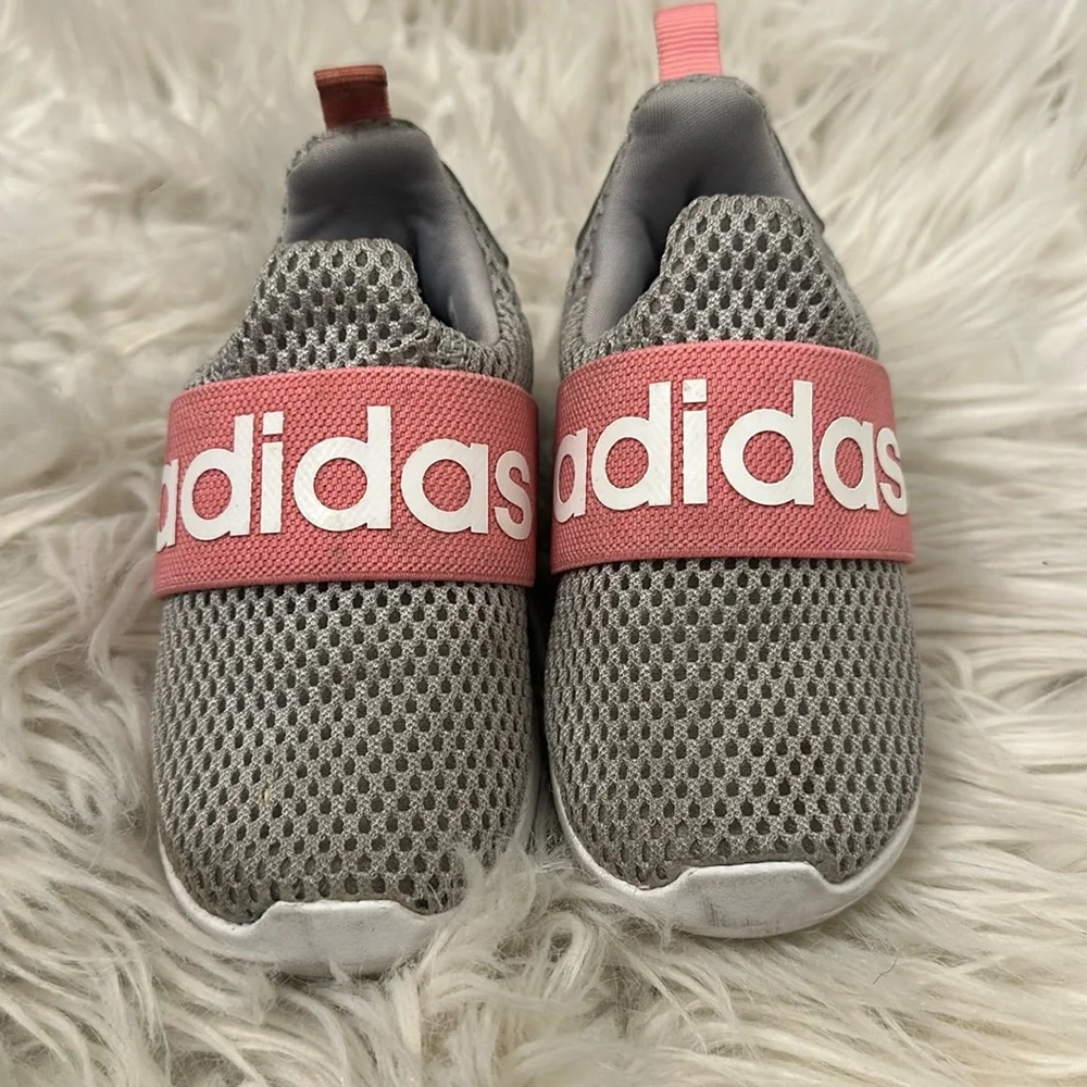 Adidas Lite Racer Adapt 4.0 Shoes Pink Gray Toddler Size 6